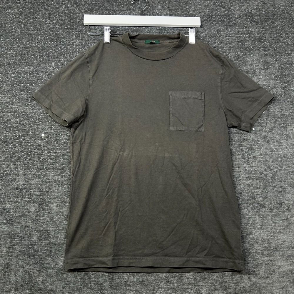 J.Crew Pocket T-Shirt Men's Gray Cotton Crewneck Short Sleeve Casual Tee - Small